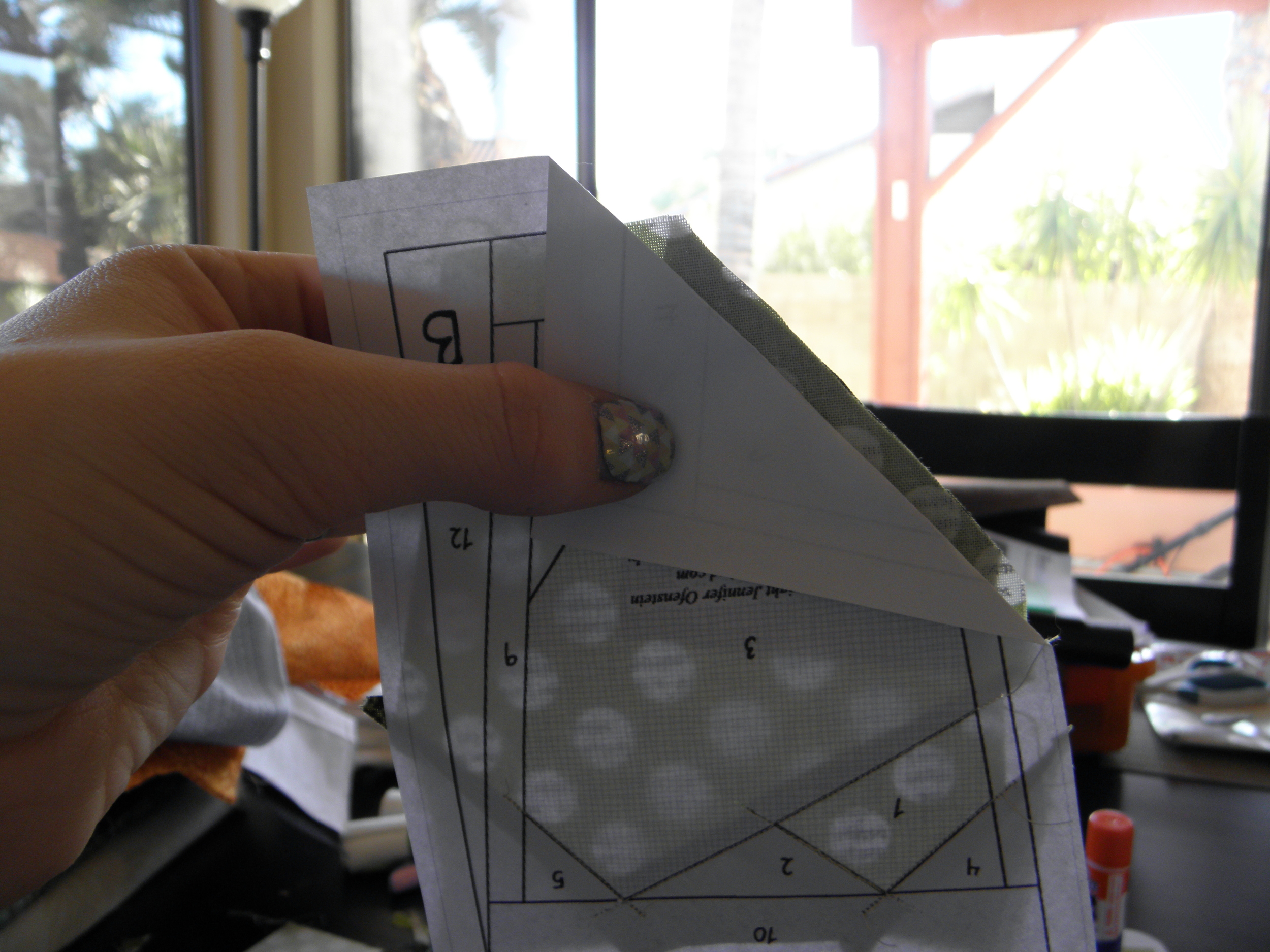 Hold your unit up to the light to see if your piece is large enough.