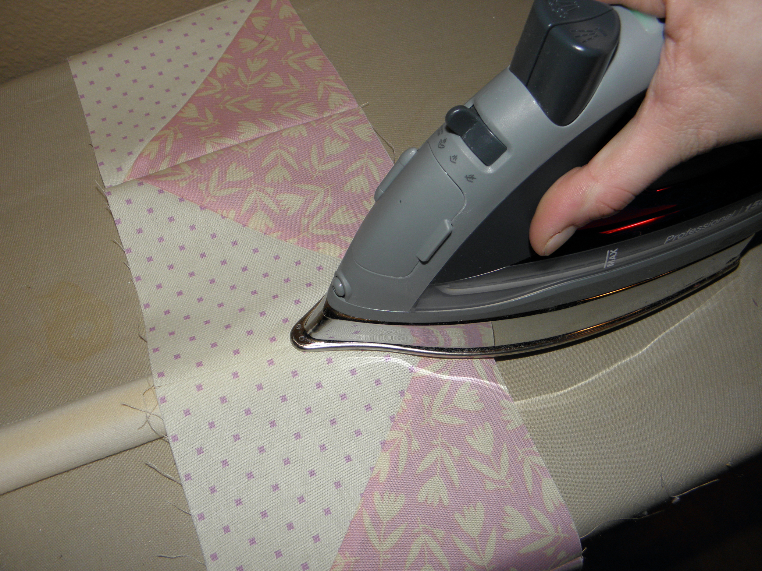 Flip over and press seam from the front.