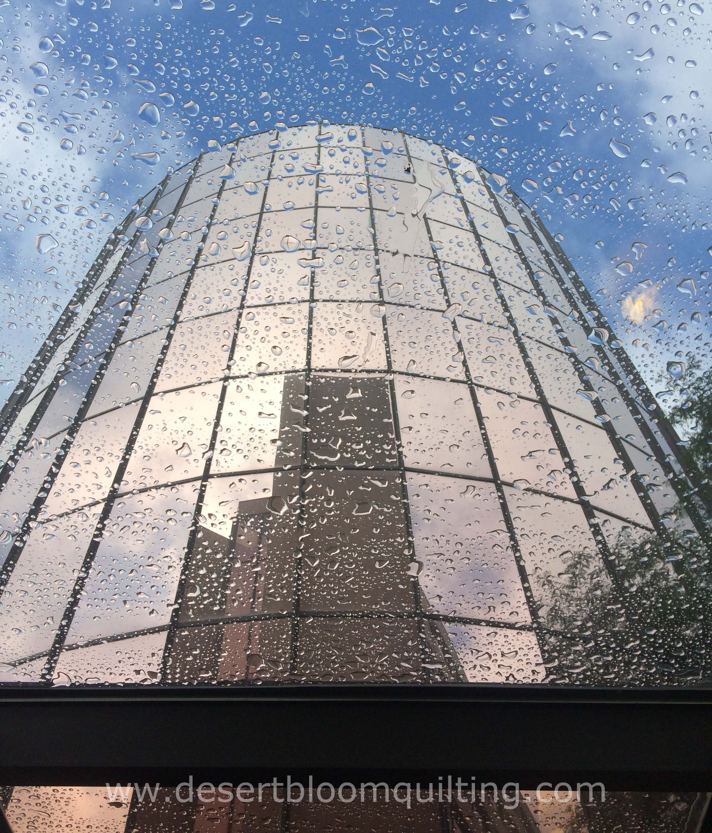 Rain on the second day of the Convention.