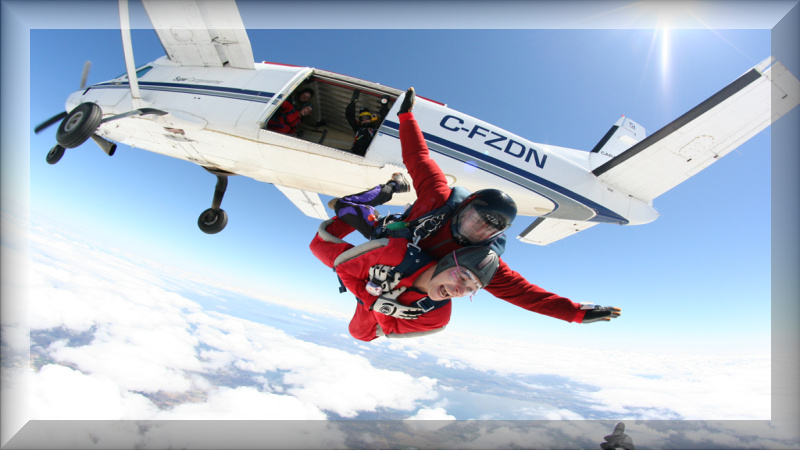 sky diving