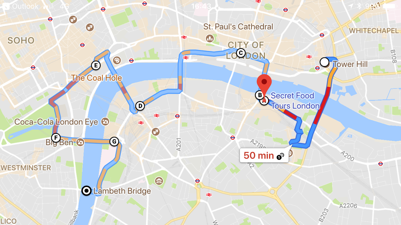 Predicted Outbound Journey