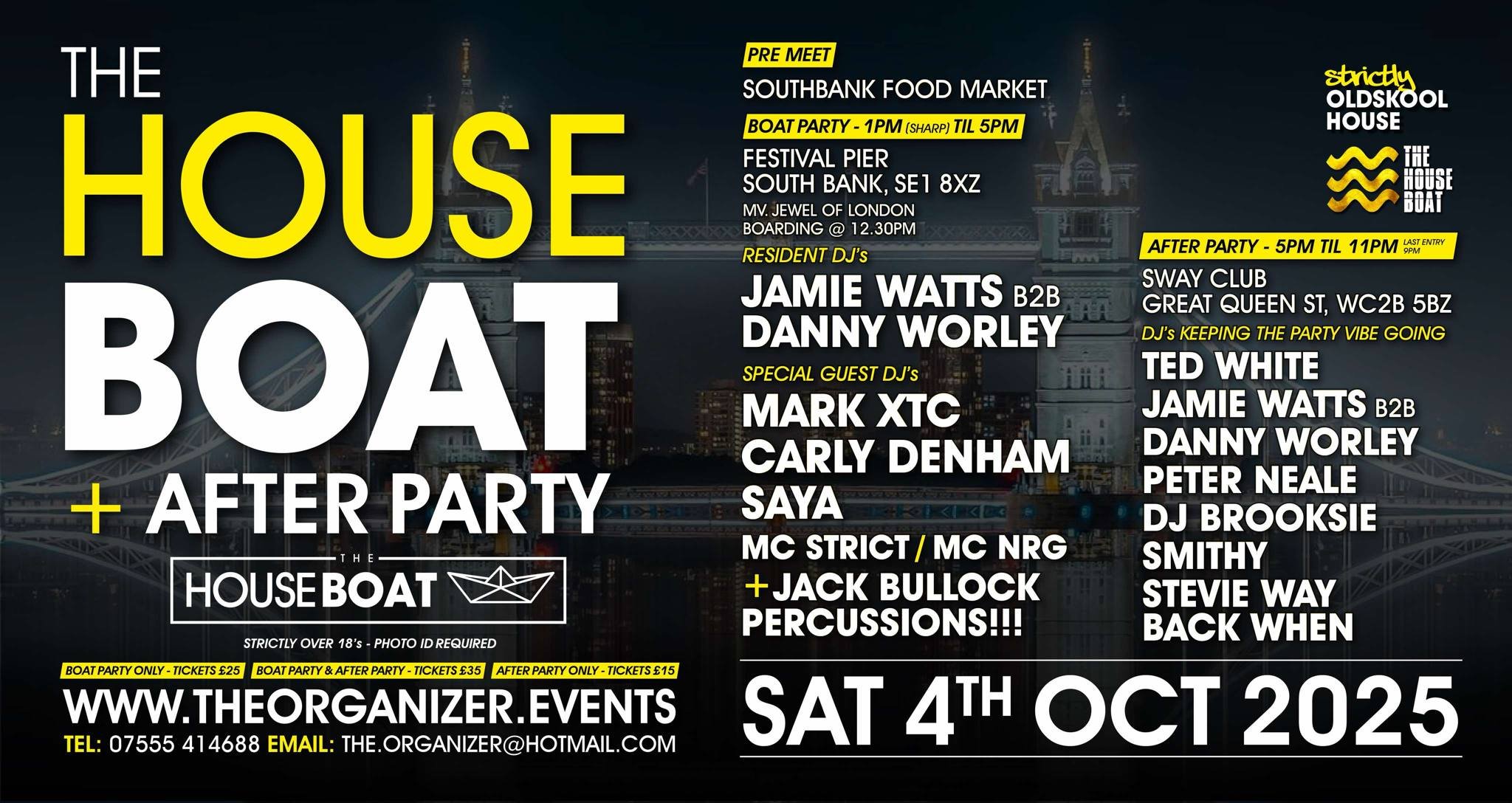 THE’HOUSE’BOAT + AFTER PARTY