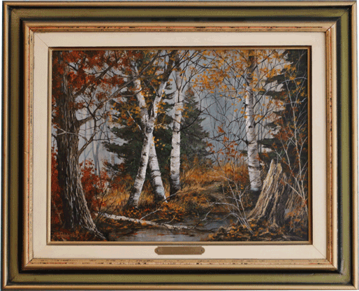 Above : Painting by Vic Gibbons, of Simcoe.