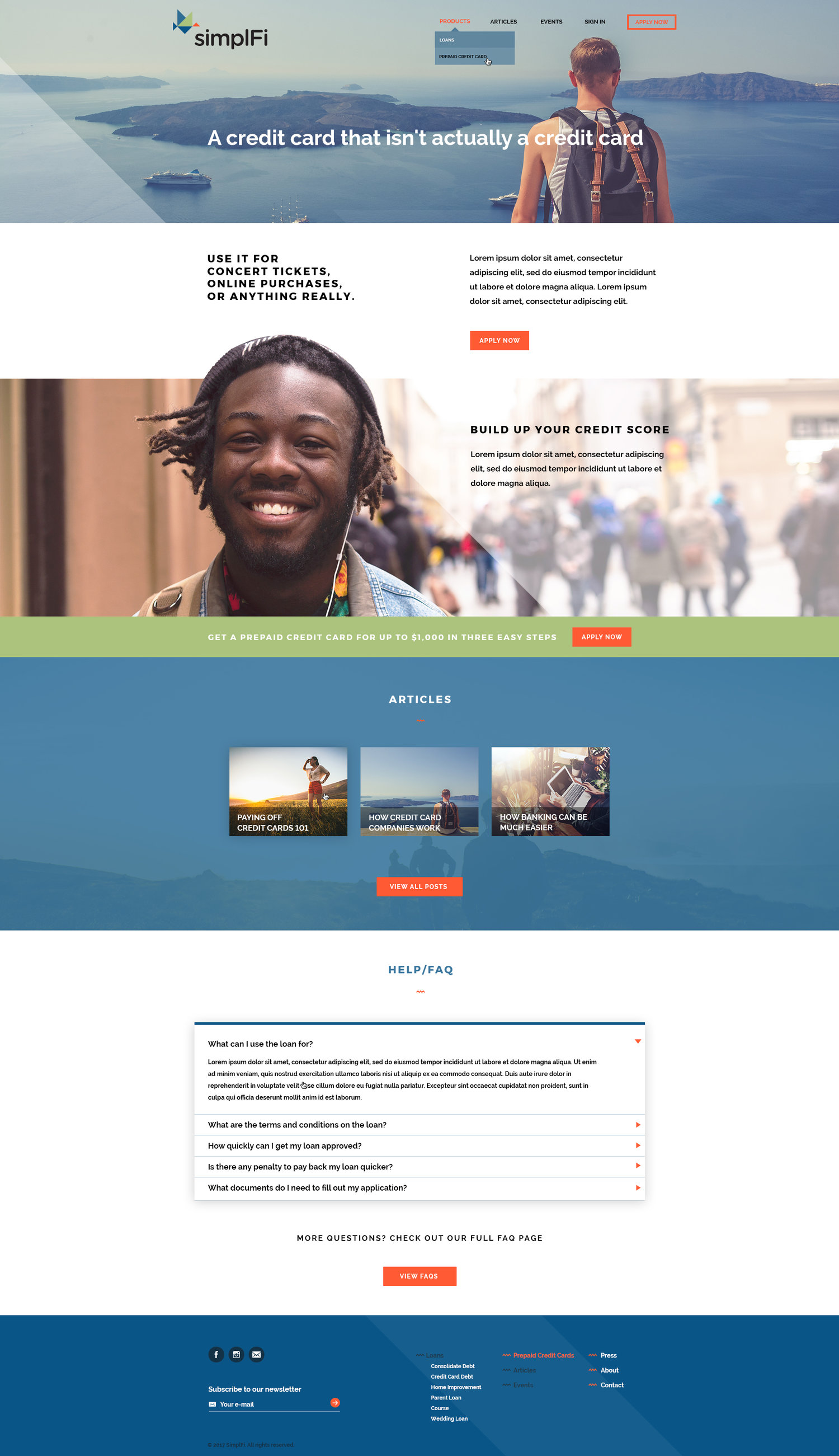 SimplFi: An inner page. 2017