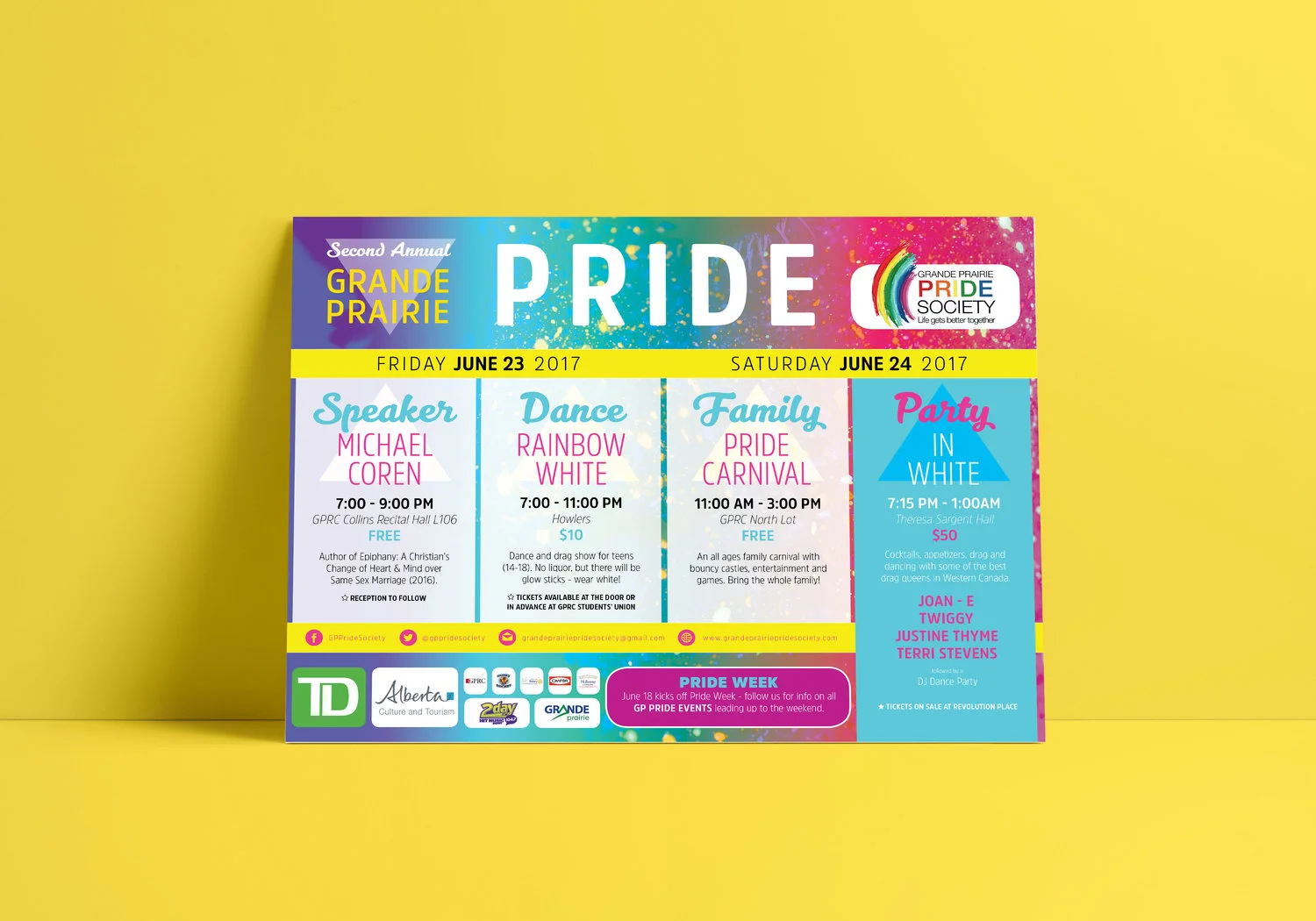 GP Pride Week. Poster. 2017.