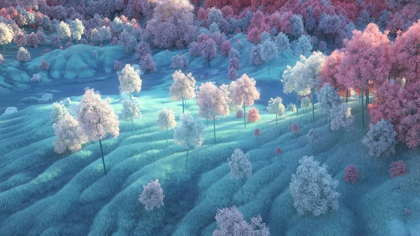 🏞️✨🌄 
Houdini, Quixel &amp; Redshift. @the_amazing_pulk
.
.
.
#forest #magicforest #3d #cgi #3dart #redshift #vfx #abstract #simulation #procedural #sidefx #vfx #mdcommunity #mgcollective #quixelofficial #cgshortcuts #cglovers #cgsociety #motionpro