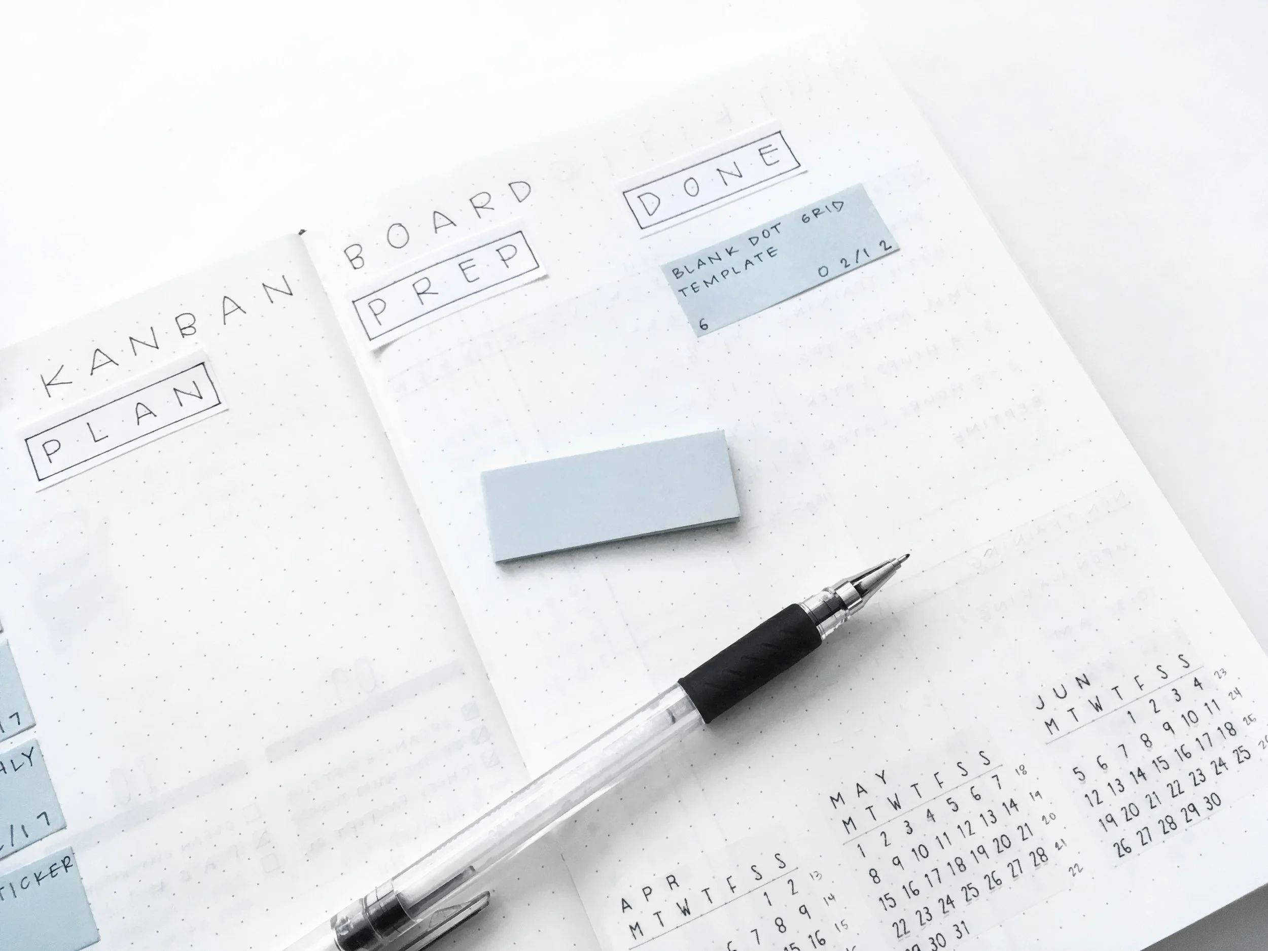 Post-it notes for kanban cards