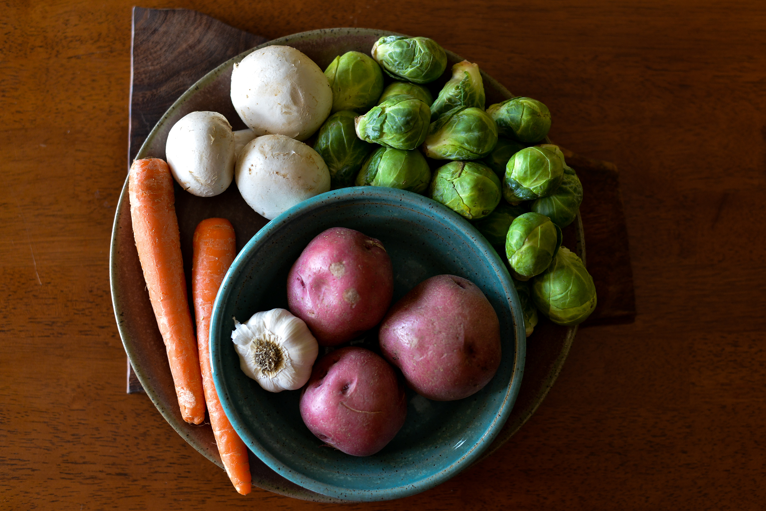 Roasted Vegetables with Balsamic-Grape Juice Syrup