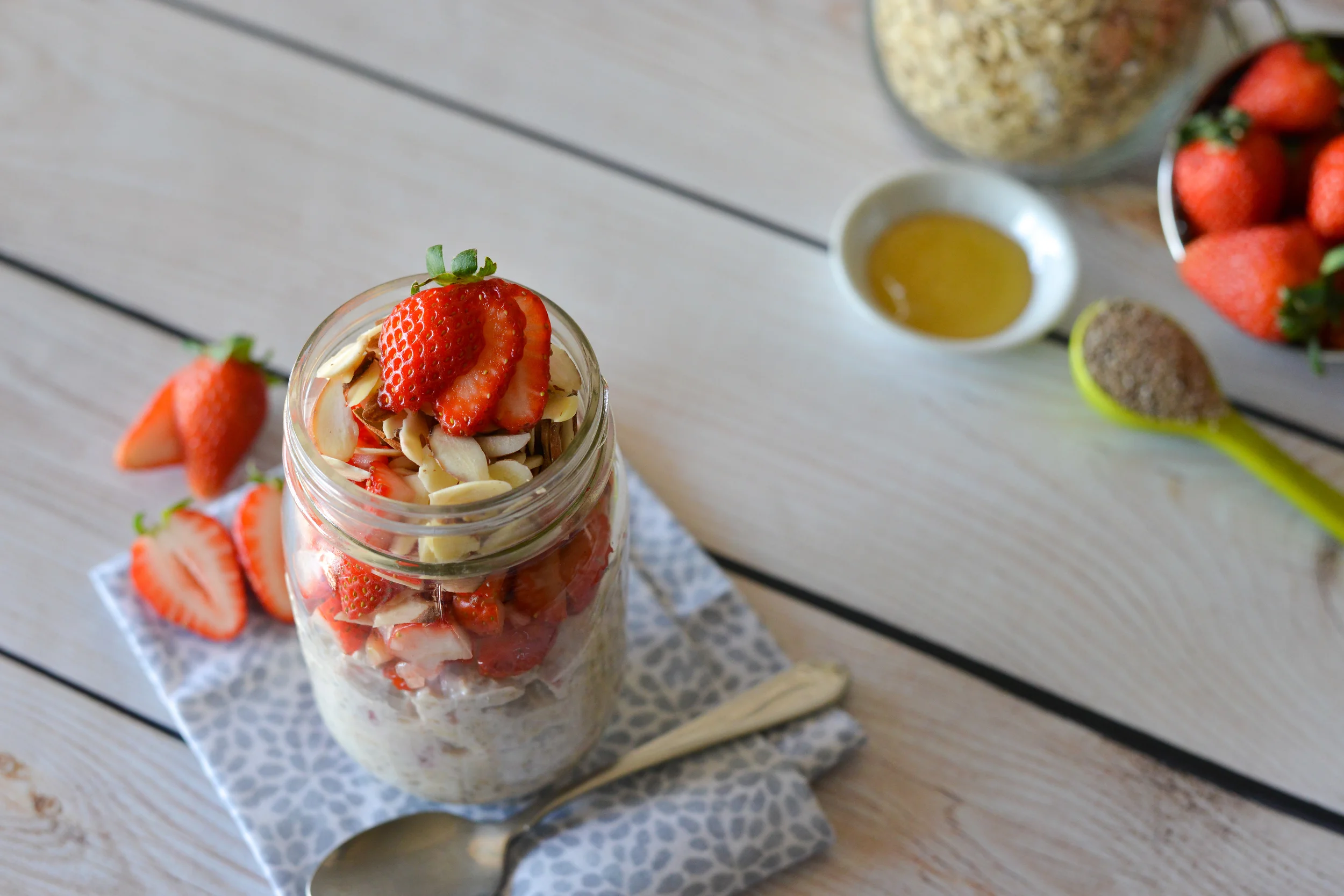 Strawberry Overnight Oats
