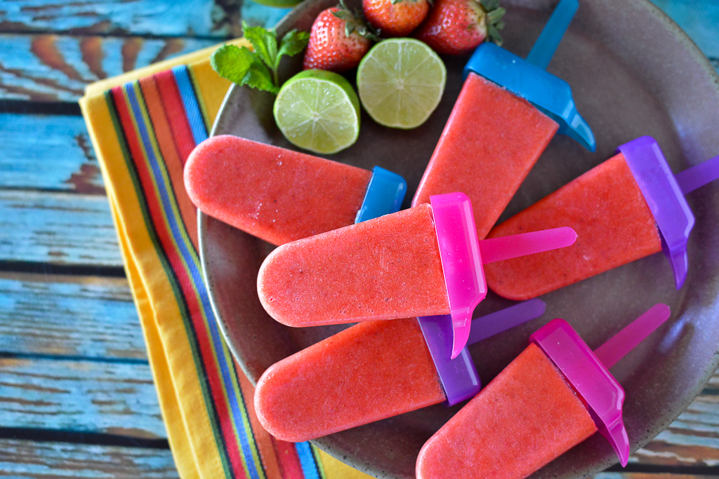 Strawberry Limón Paletas