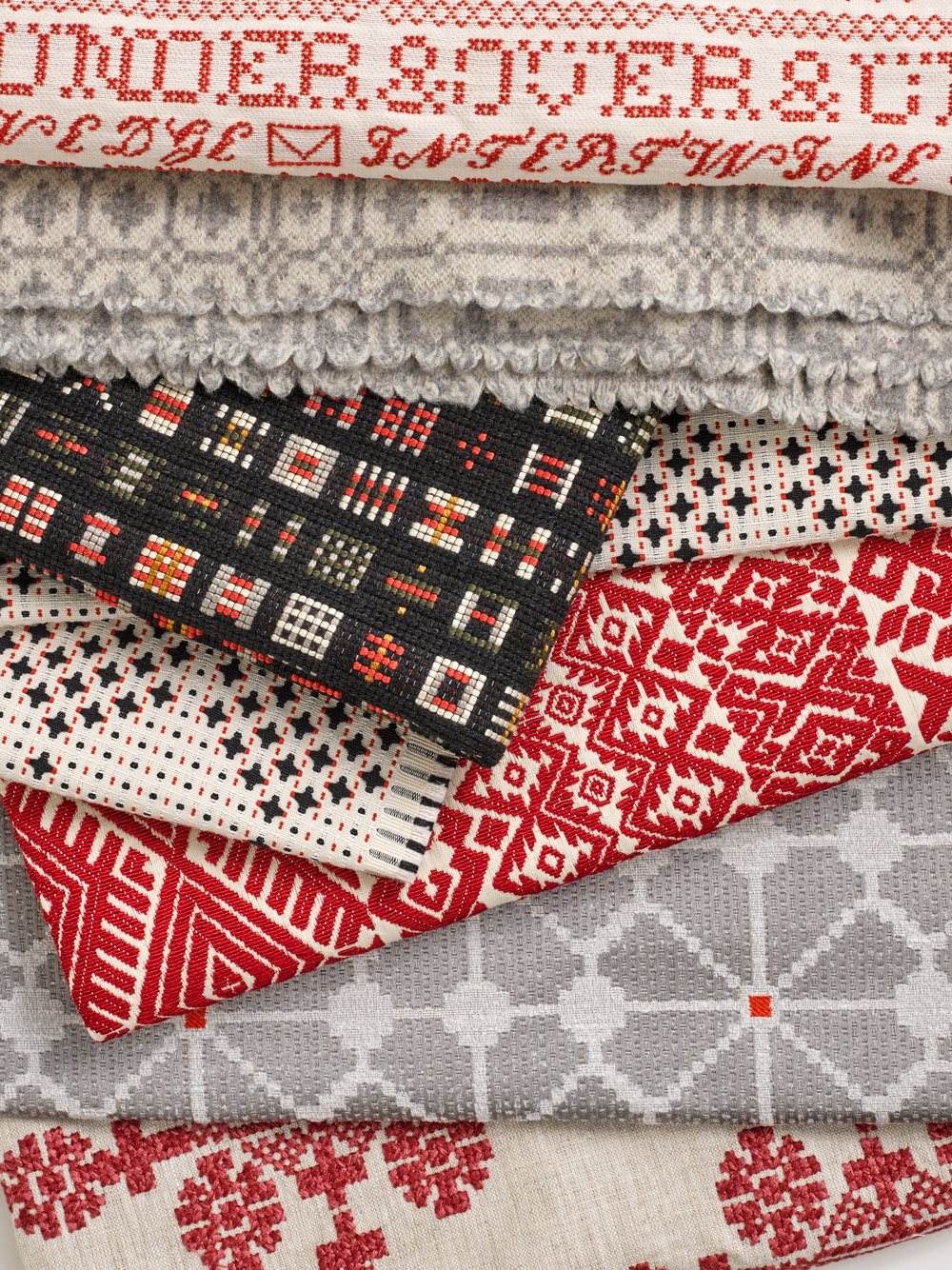 Fabrics from the Undaunted collection.