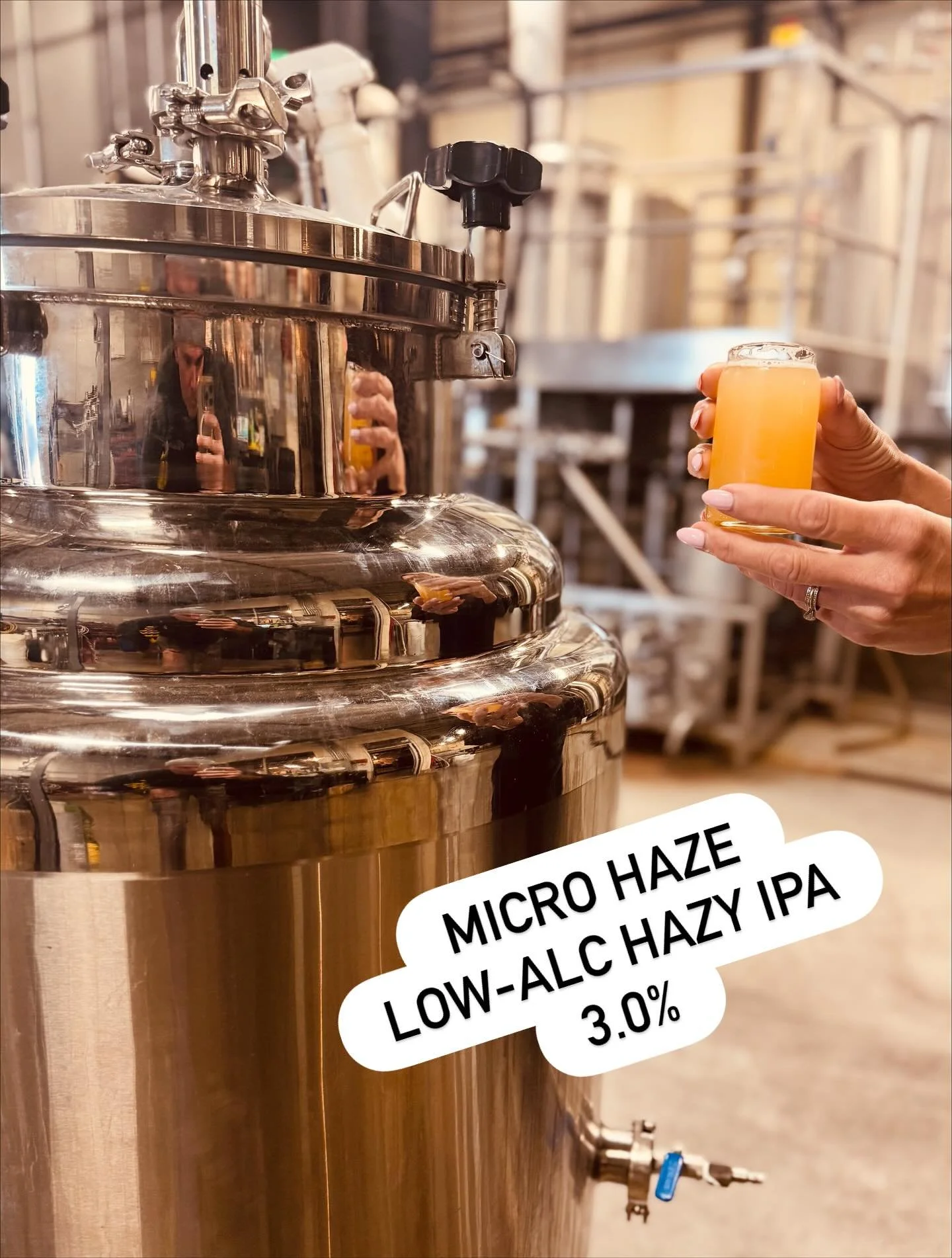If you haven&rsquo;t tried these yet&hellip; 

2 newish beers on tap:

Micro Hazy (Low-Alcohol Hazy IPA) 3.0%
*Pilot batch 
HOPS - Citra, Krush, Mosaic
TASTE - herbal, citrus, pineapple
AROMA - lemonade, bubble gum

Sweater Weather (Pumpkin Spice Por