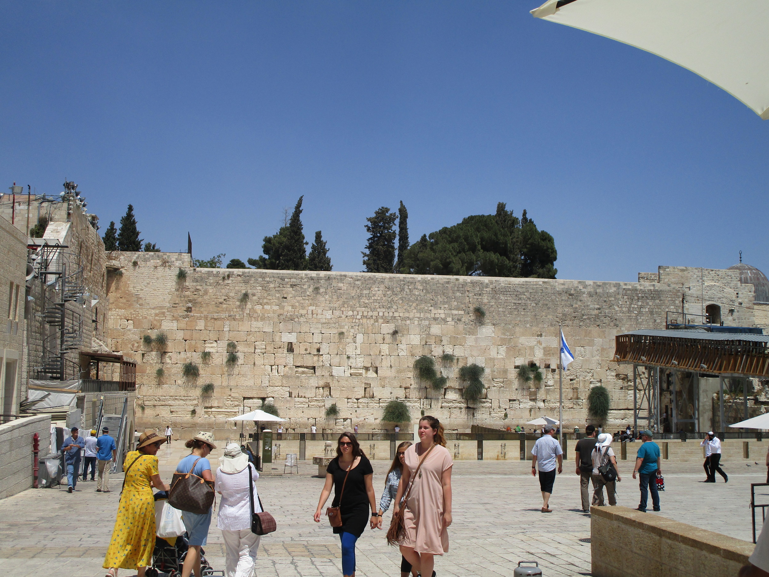  Traditionally known as the Wailing Wall. (Currently, this is called "The Western Wall".) 