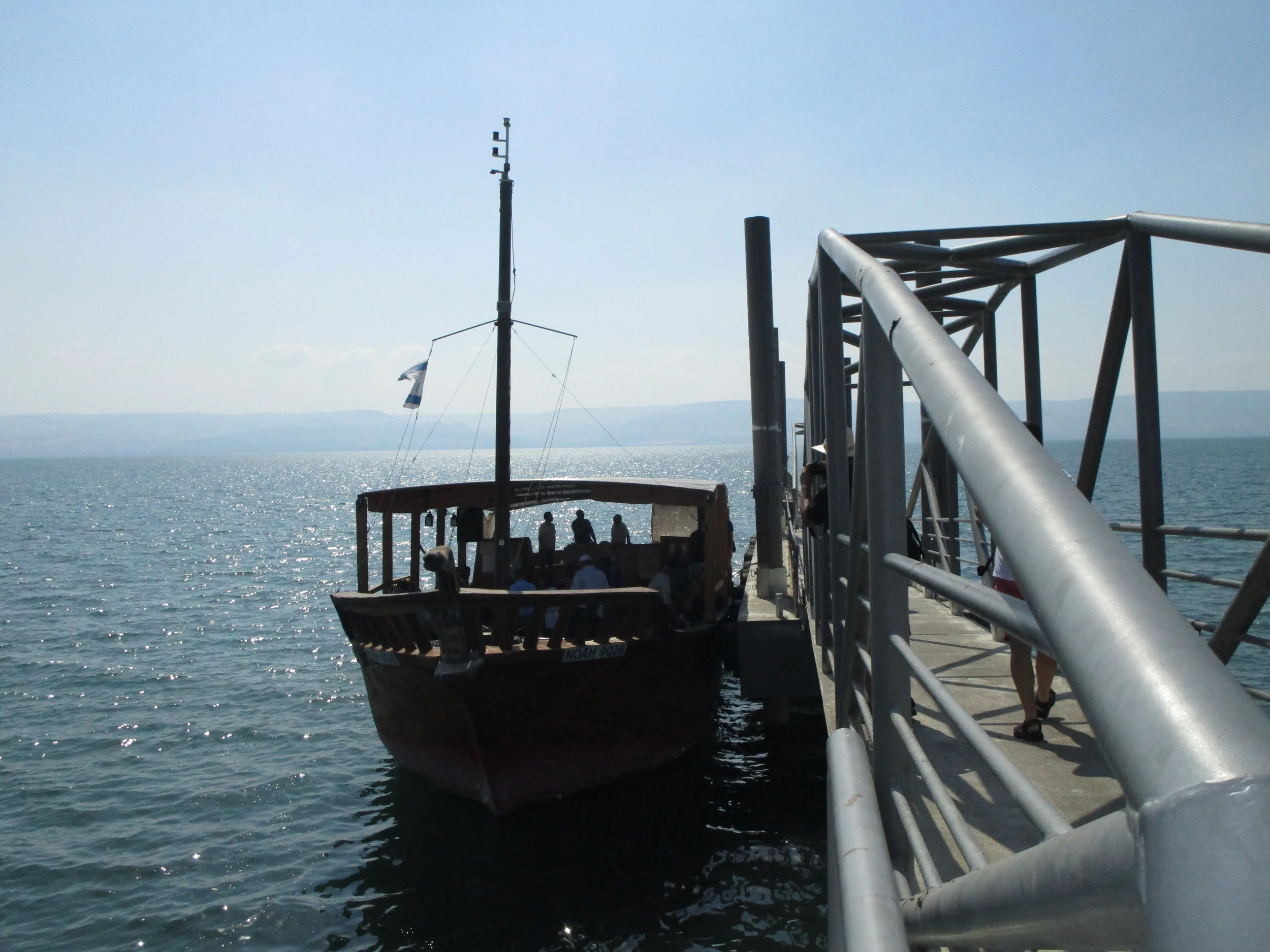  Probably one of the most impactful moments of the trip, we took a boat out into the middle of the sea of Galilee, turned off the engine and prayed in absolute silence for about 15 minutes. You could hear only the waves against the side of the boat. 