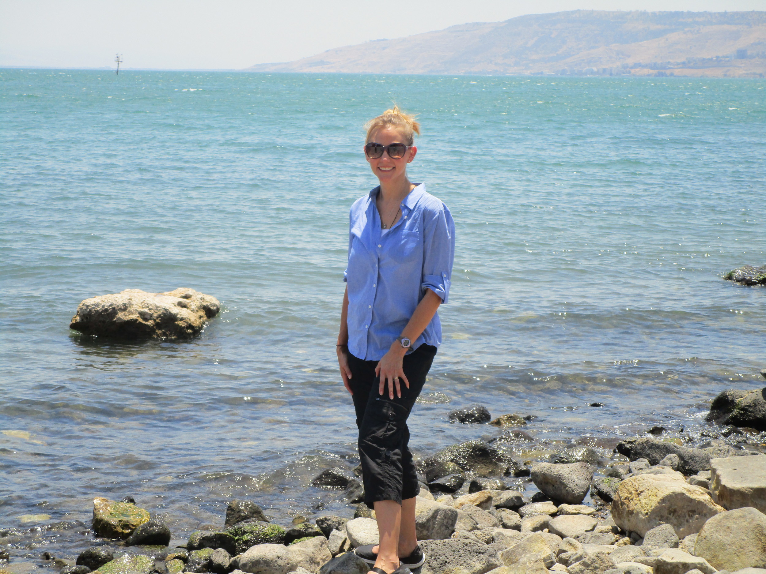  The moment Letta's feet touched the water in the Sea of Galilee. 