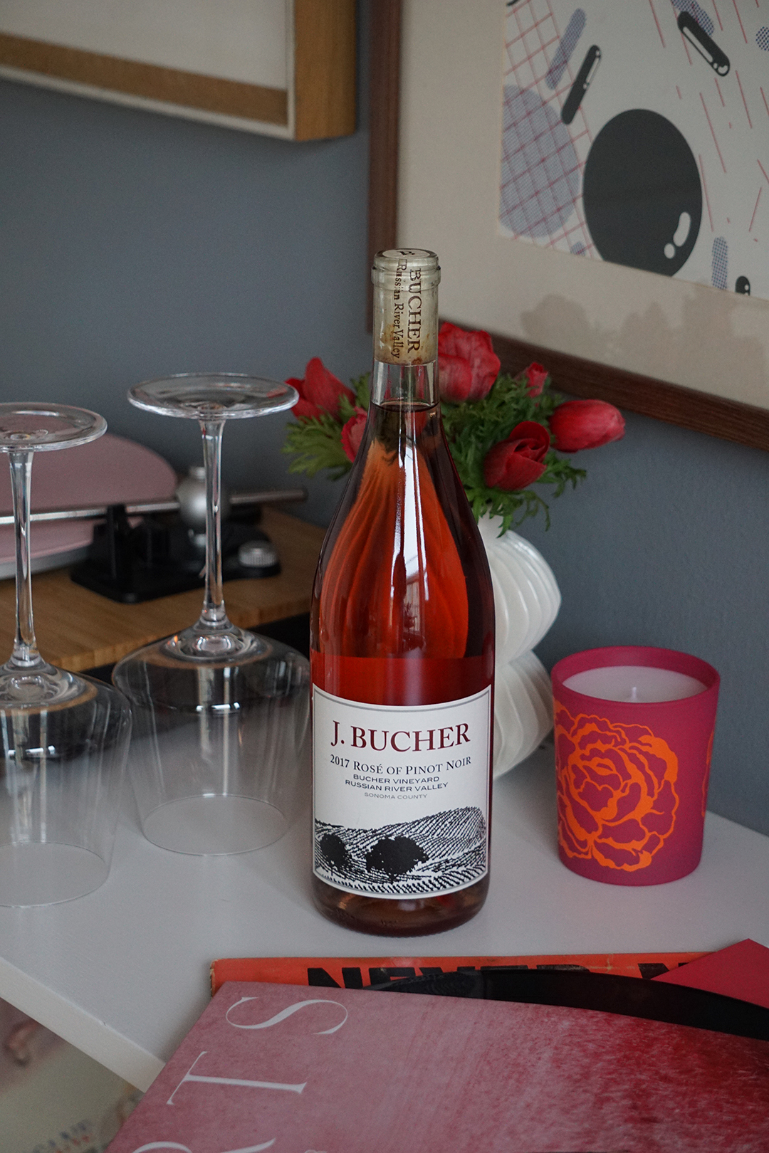 THE KOSMOPOLIMAN:^ Me, Myself, and Wine: Self-Care and Bucher Rosé for Valentine’s Day