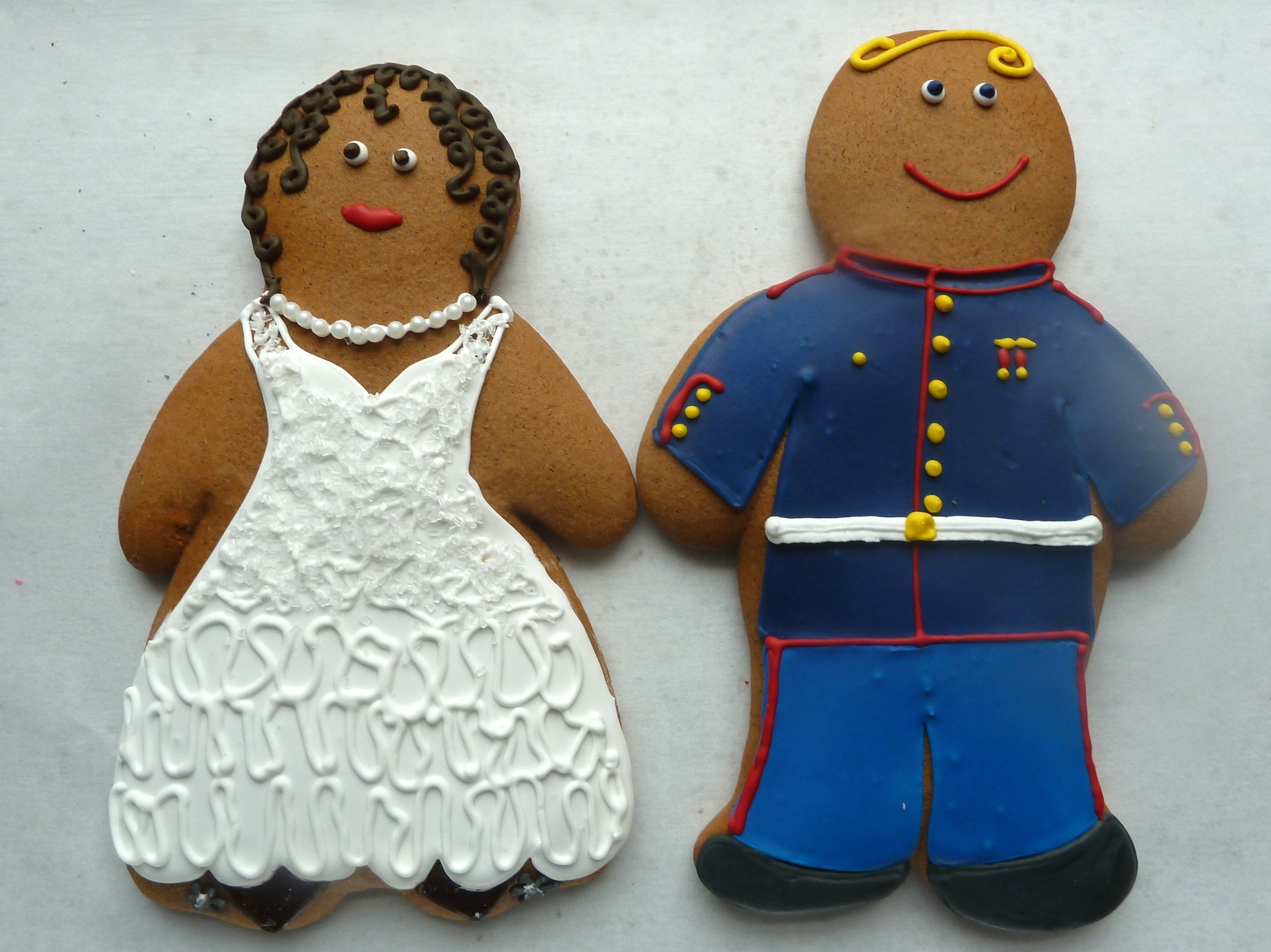 Military Wedding Cookies - Order Custom Decorated Cookies - The Gingerbread Factory