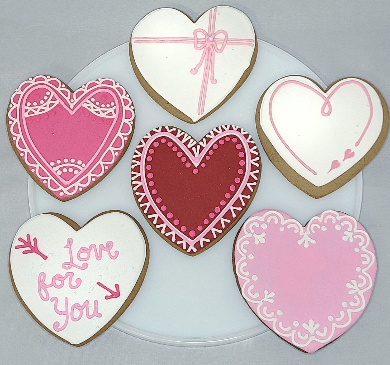 Valentine Decorated Heart Cookies — The Gingerbread Factory