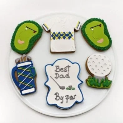 Father's Day Golf Cookies from the Gingerbread Factory