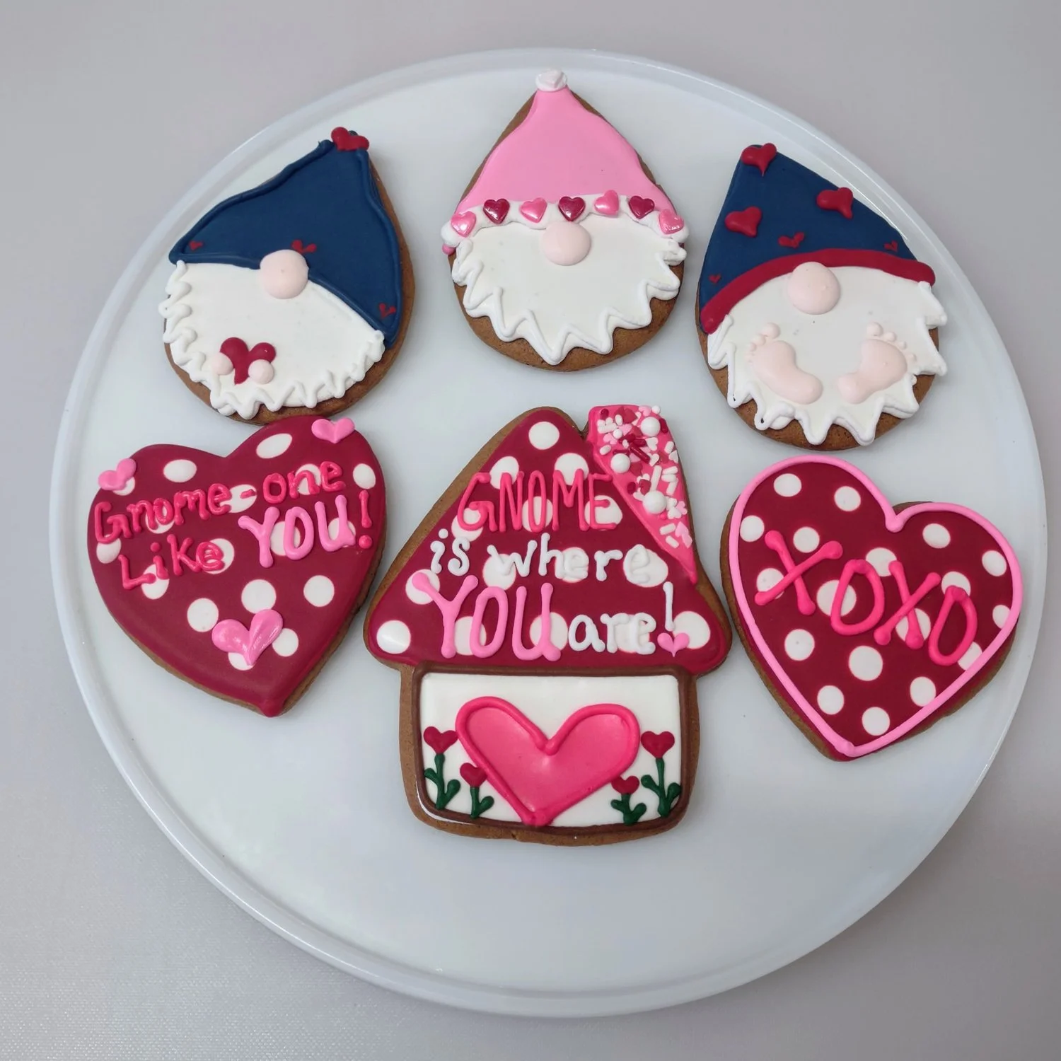 Gnome Valentines Cookies
