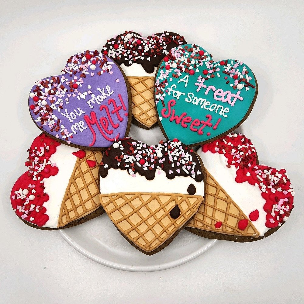 Valentines Day Ice Cream Cookies - The Gingerbread Factory ...