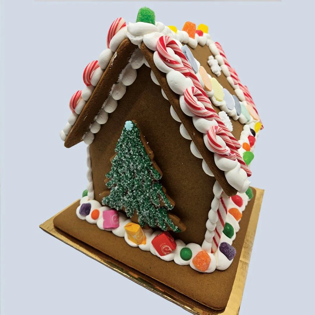 9.5' Gingerbread house back view