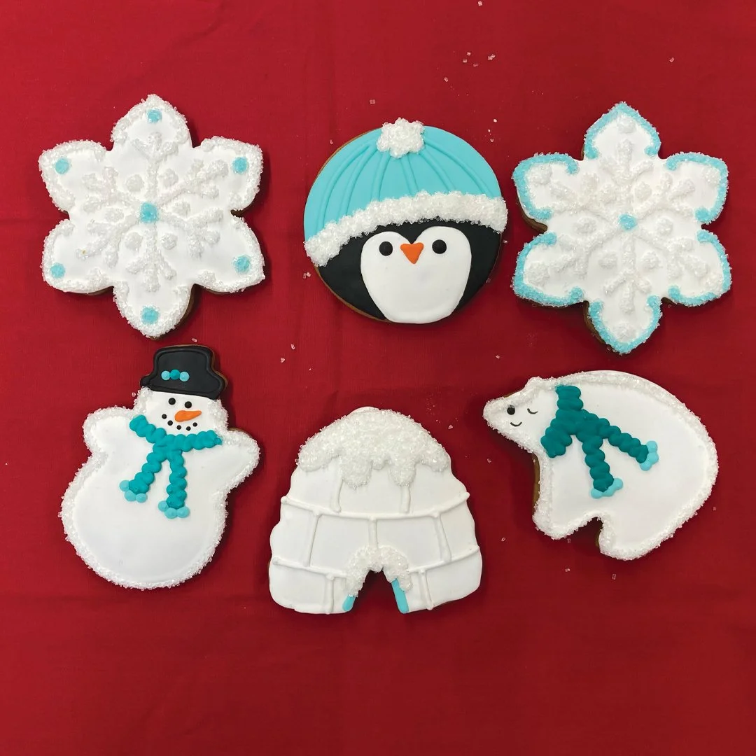 Arctic Friends Decorated Holiday Cookies