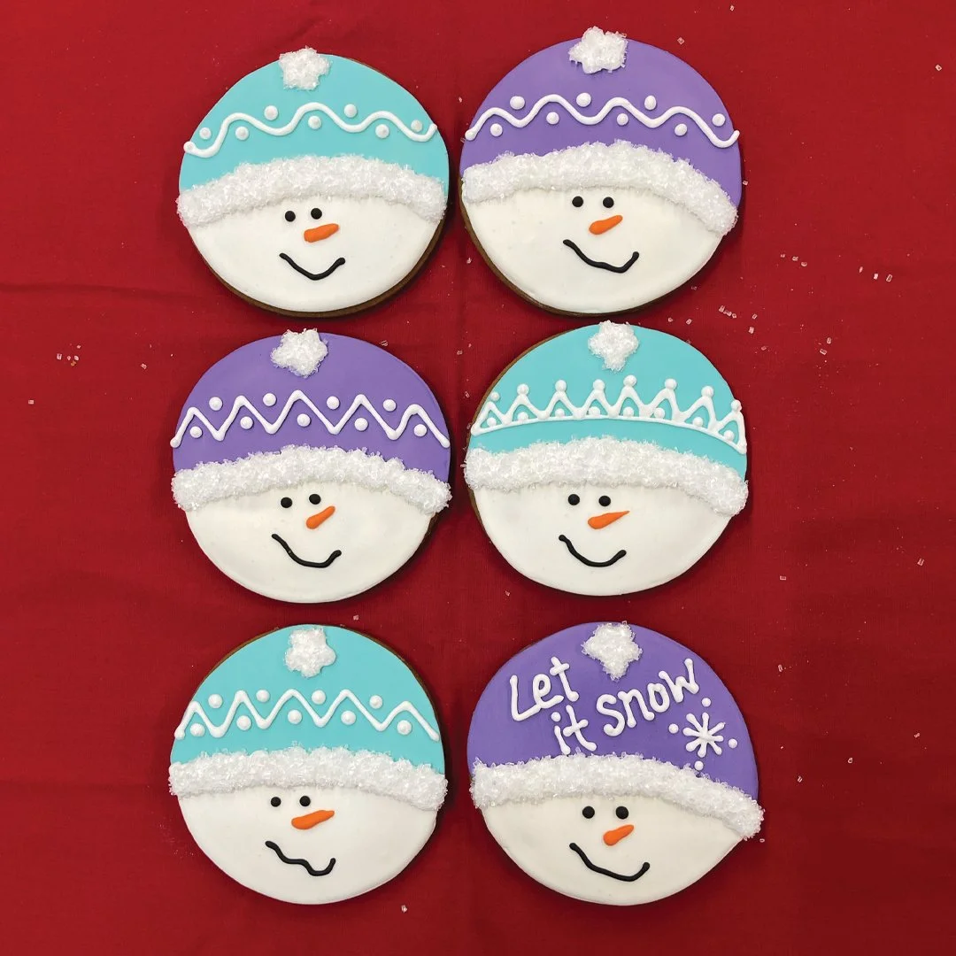 Snowman Decorated Cookies - Gingerbread Factory