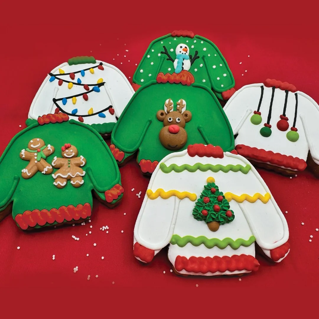 Christmas Ugly Sweater Cookies - The Gingerbread Factory