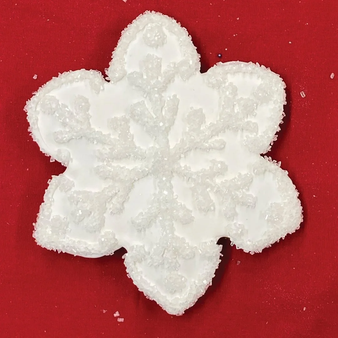 Snowflake decorated cookies - Gingerbread Factory