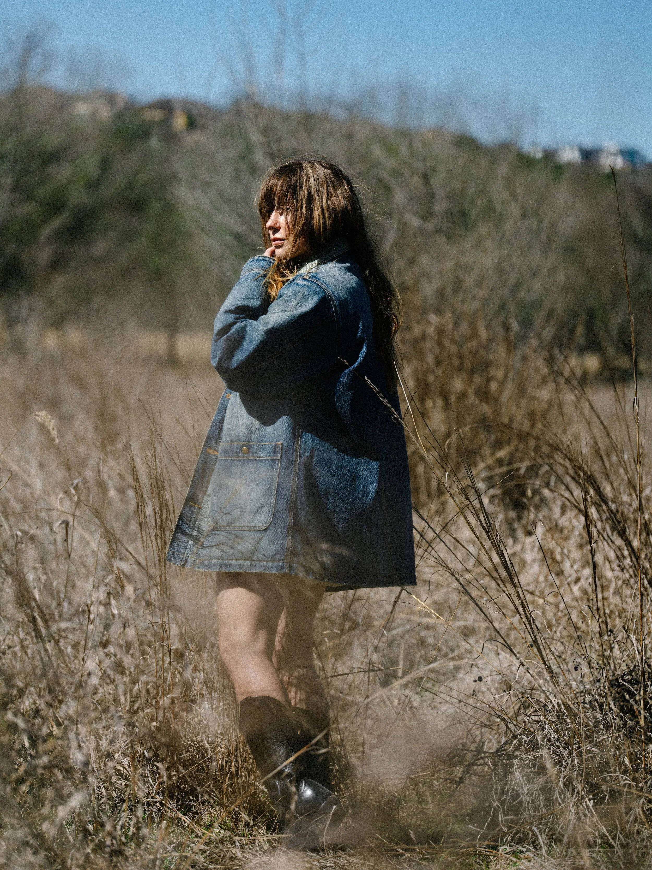 Black Bear Brand WINTER Washed Denim Chore Coat