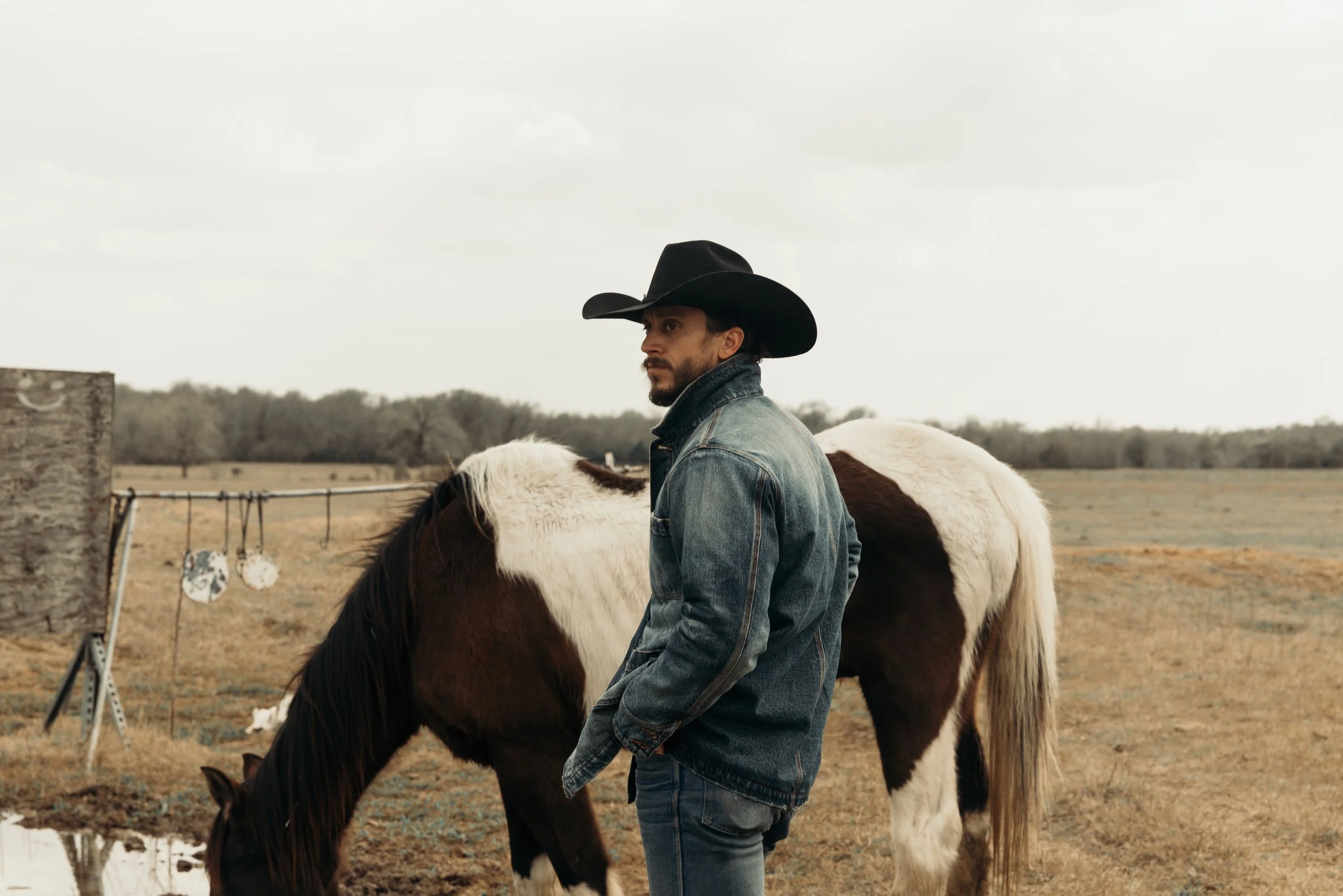 Black Bear Brand WINTER Washed Denim Chore Coat