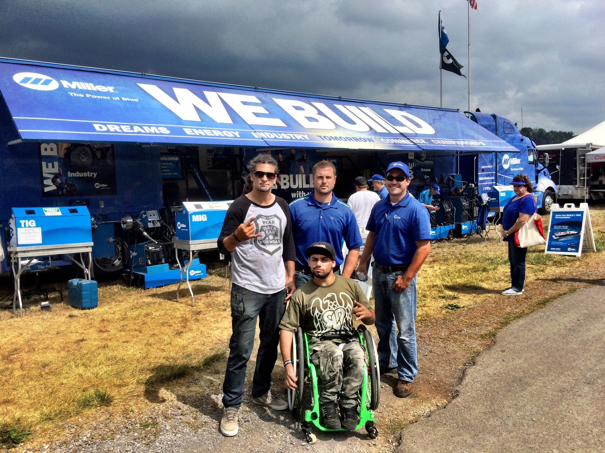 AG Progress Fair in State College with Max Williams and Marc Lopez from Miller Electric. 