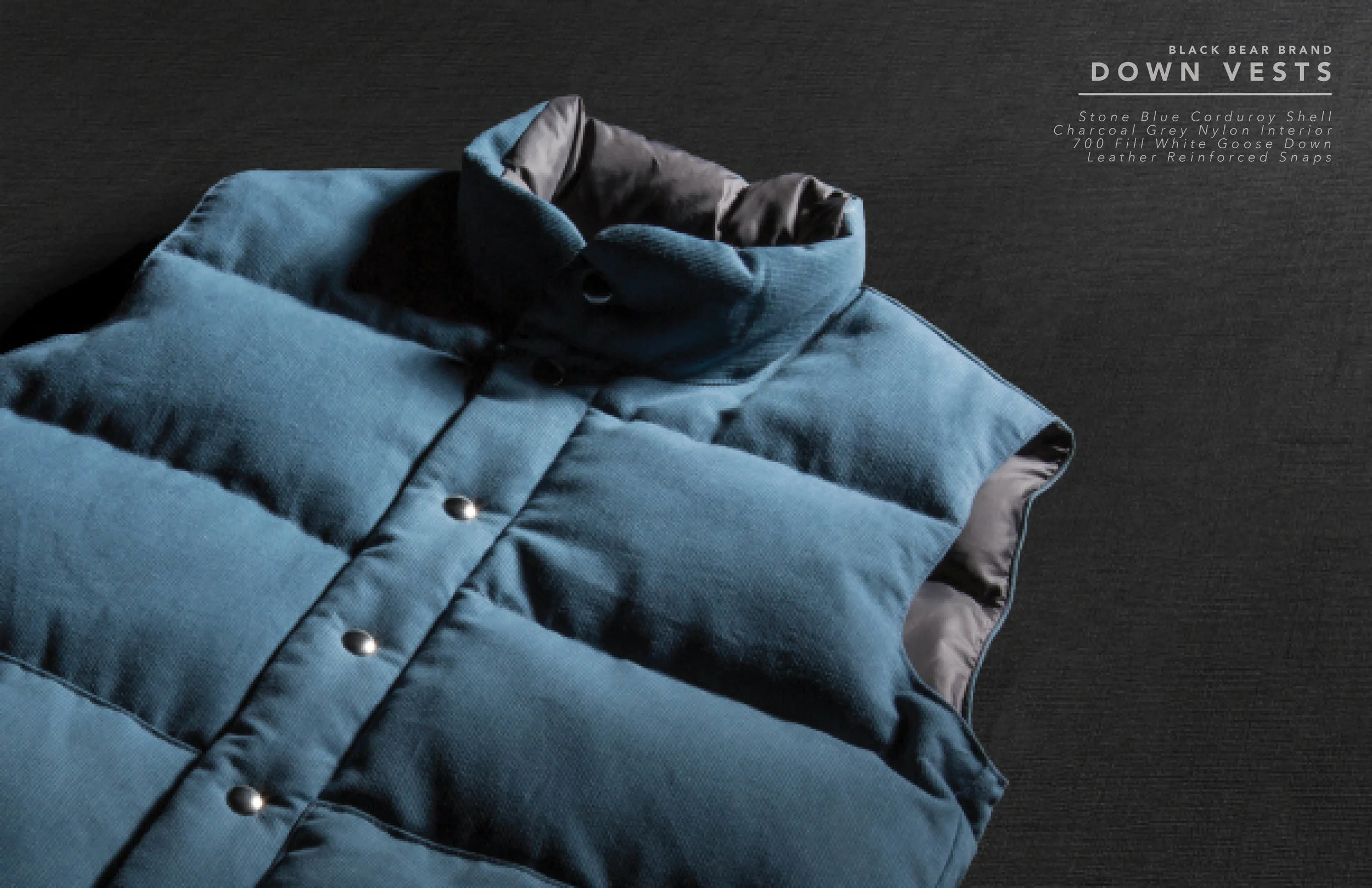 Black Bear Brand Down Vest