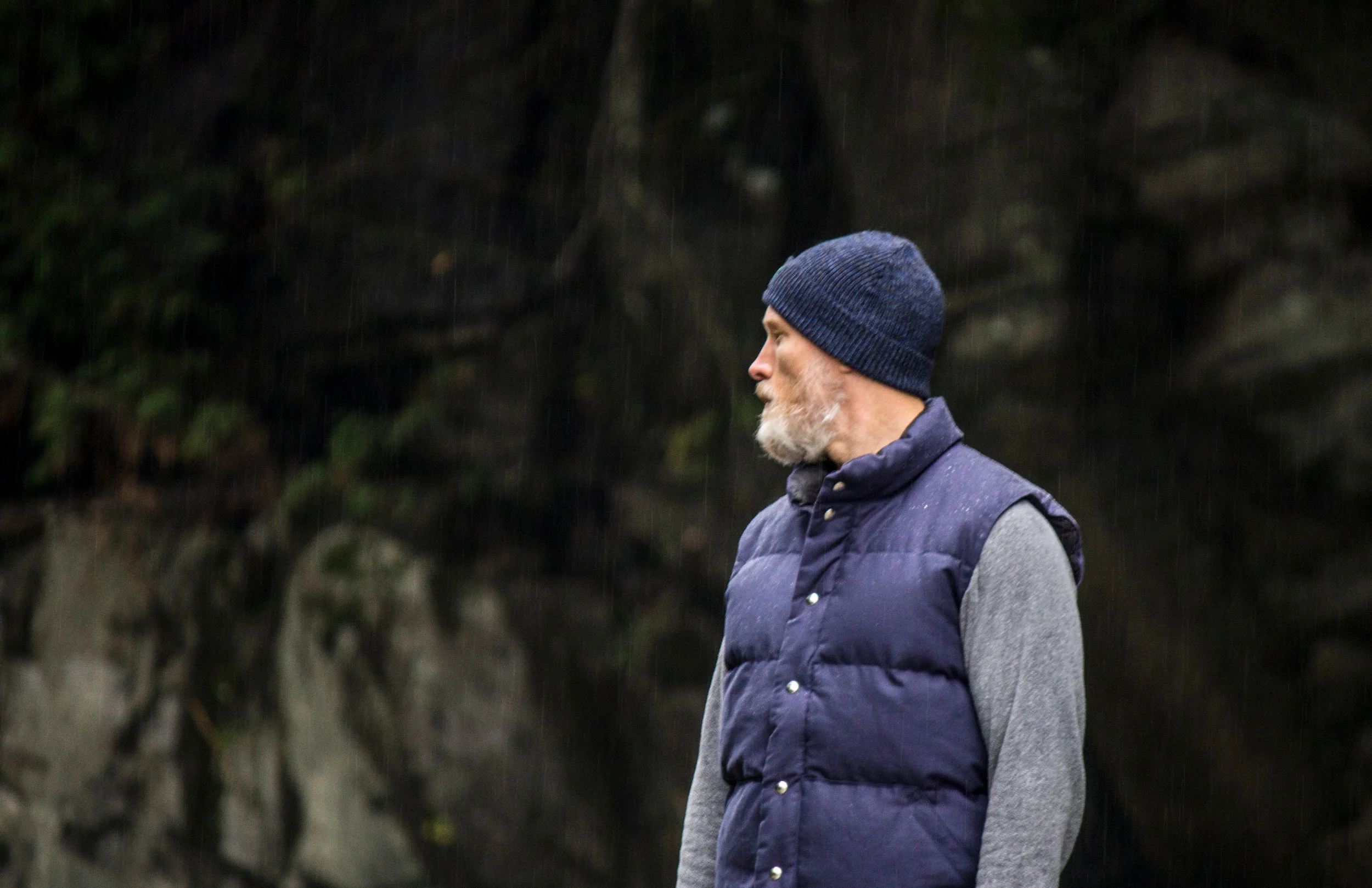 Black Bear Brand Navy Duck Down Vest