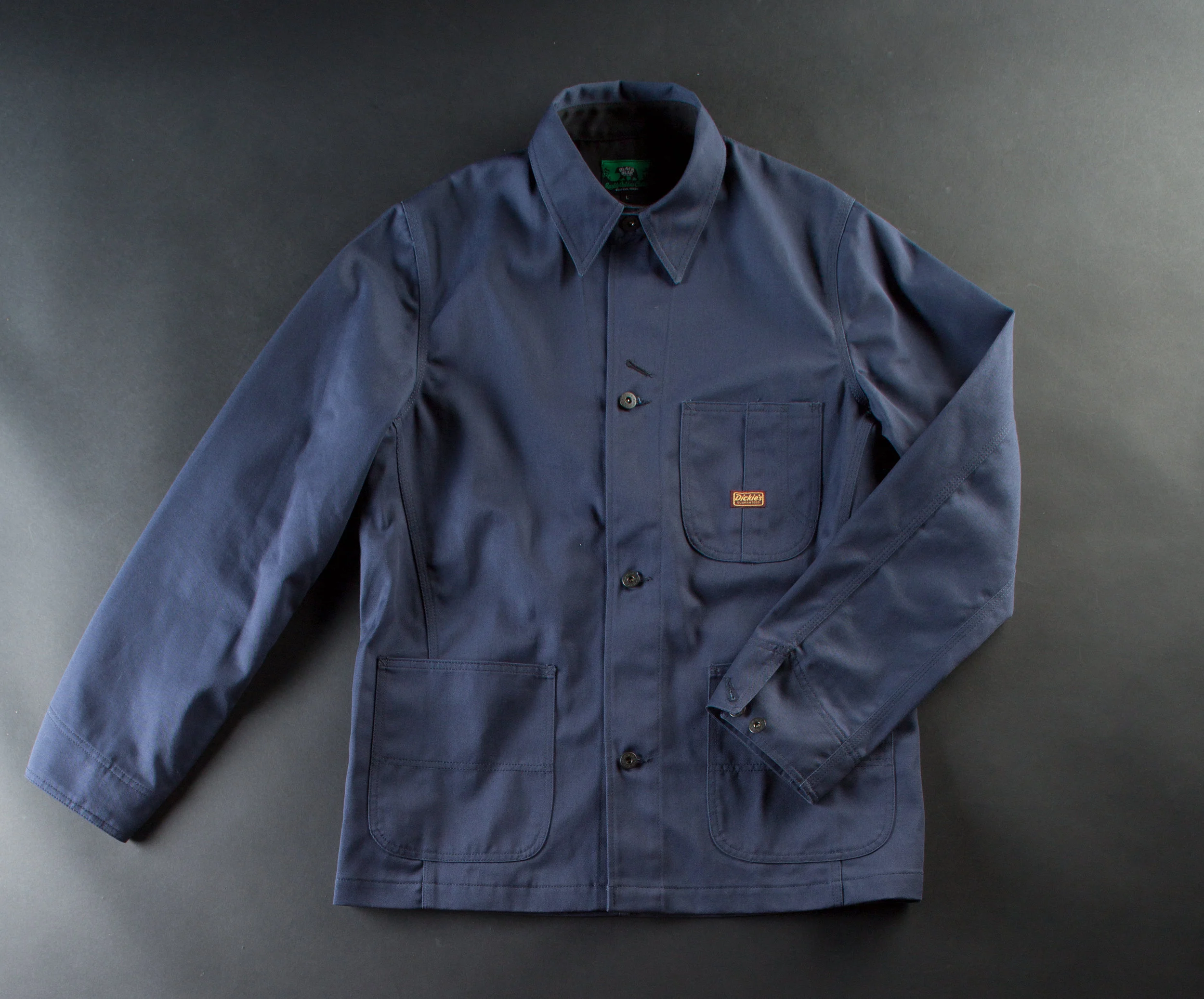 Black Bear Brand Navy Chore Jacket Collaboration exclusive with Dickies 1922