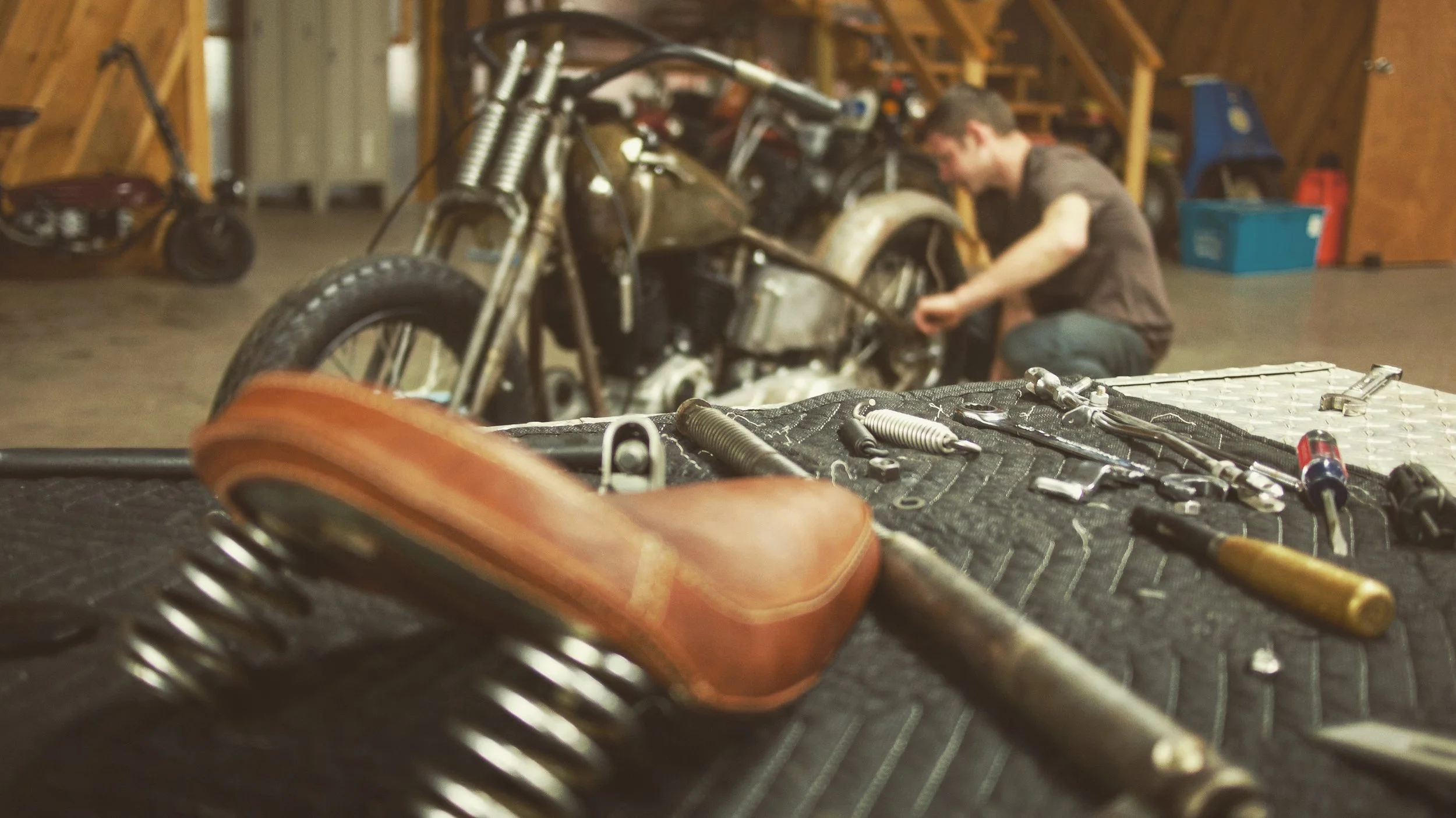 The Black Bear Brand Harley Davidson 1937 Flathead