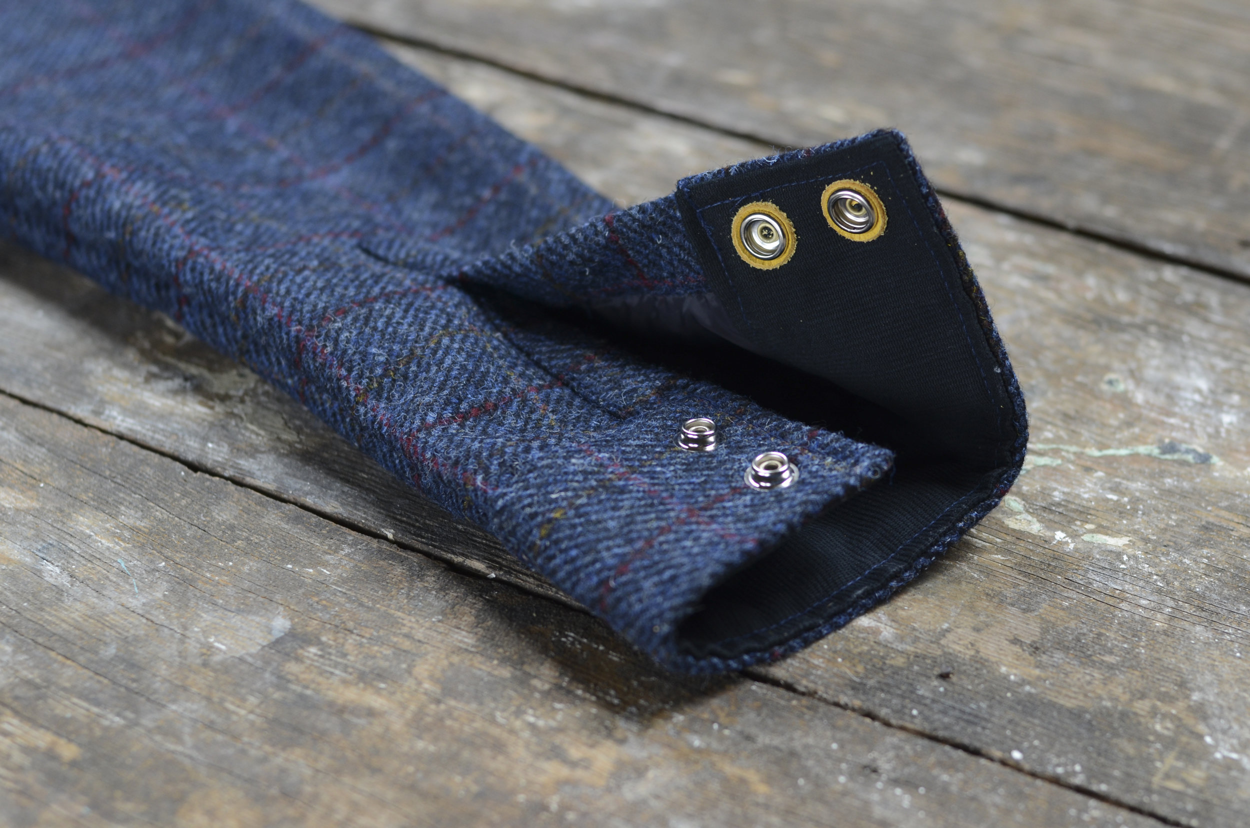 Black Bear Brand shirt jacket in Harris Tweed