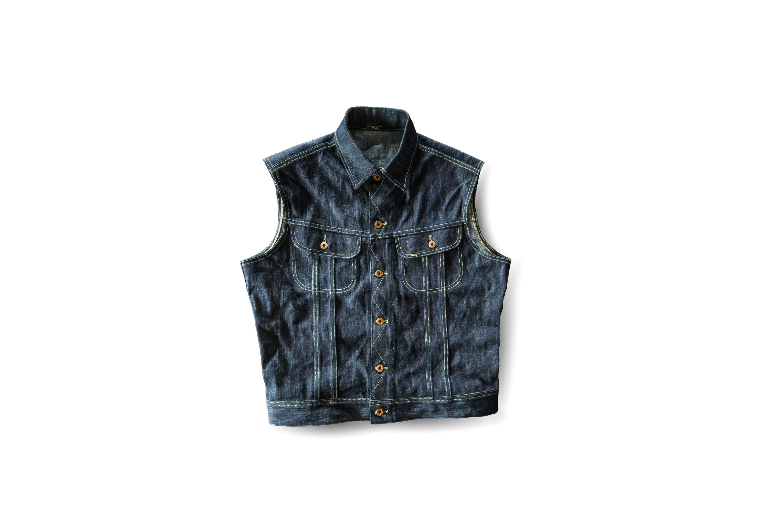 black brand denim vest