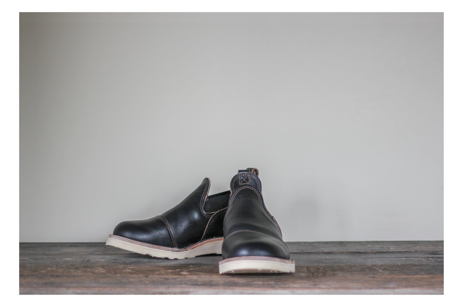 Double Toe ROMEO (BLACK Horween Horsehide) Collaboration Shoe 