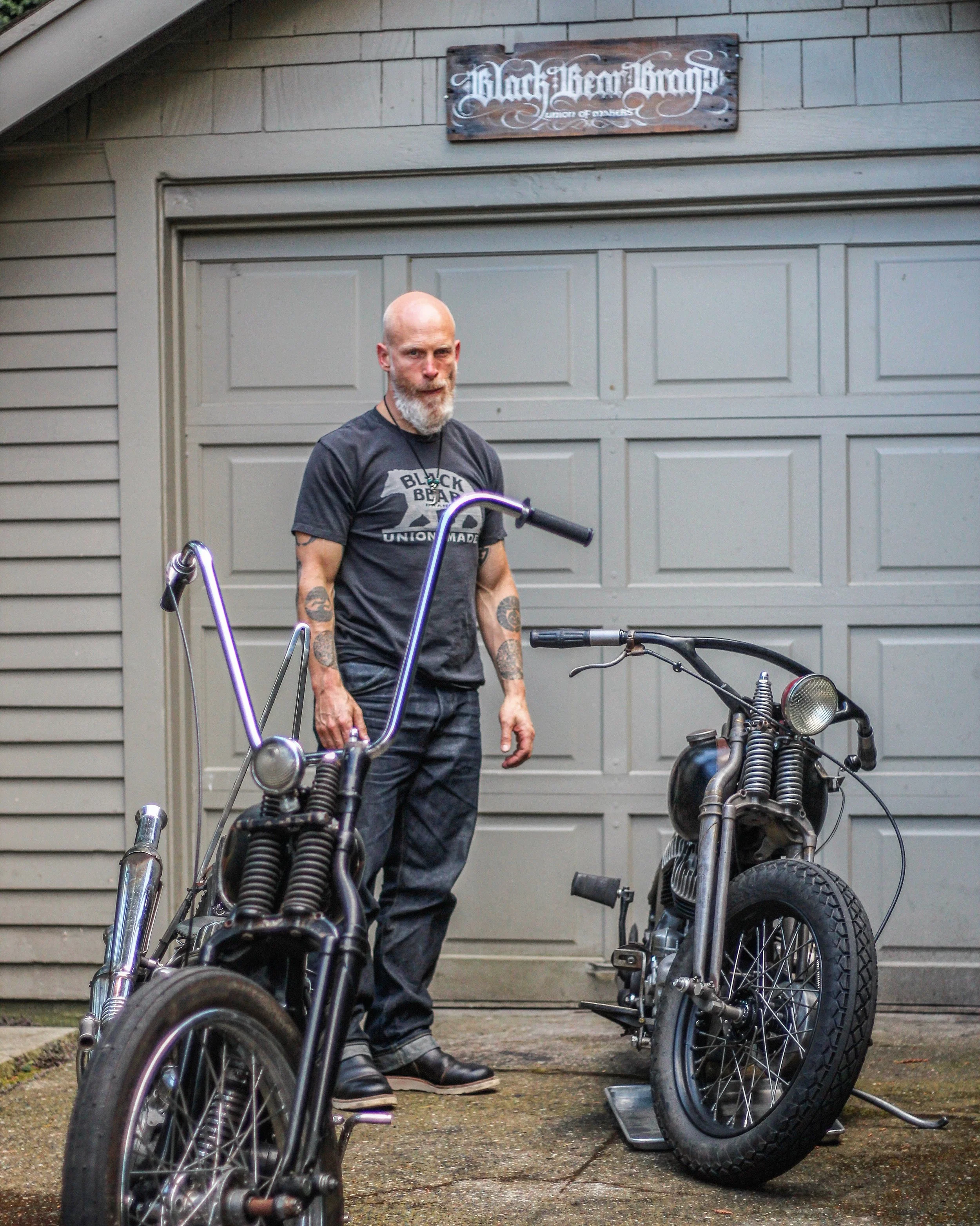 Black Bear Brand 'Made in the USA' original logo tee. This American heritage shirt features the classic Black Bear Brand logo. Showcasing exceptional craftsmanship and made from 100% cotton