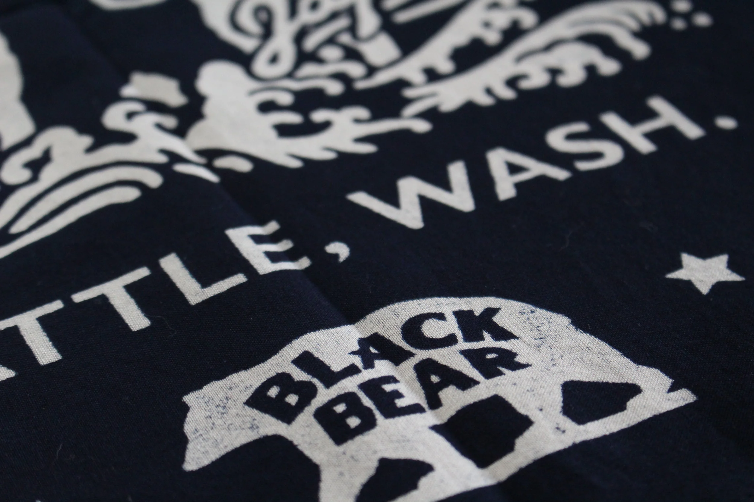 black bear brand in Japan, Organic Indigo Bandana