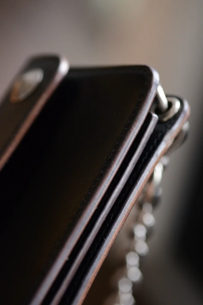 Handmade Sterling Silver Wallet Chain and Horsehide Wallet