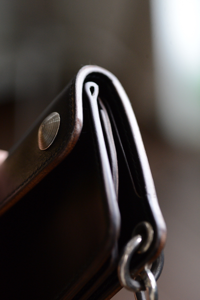 Handmade Sterling Silver Wallet Chain and Horsehide Wallet