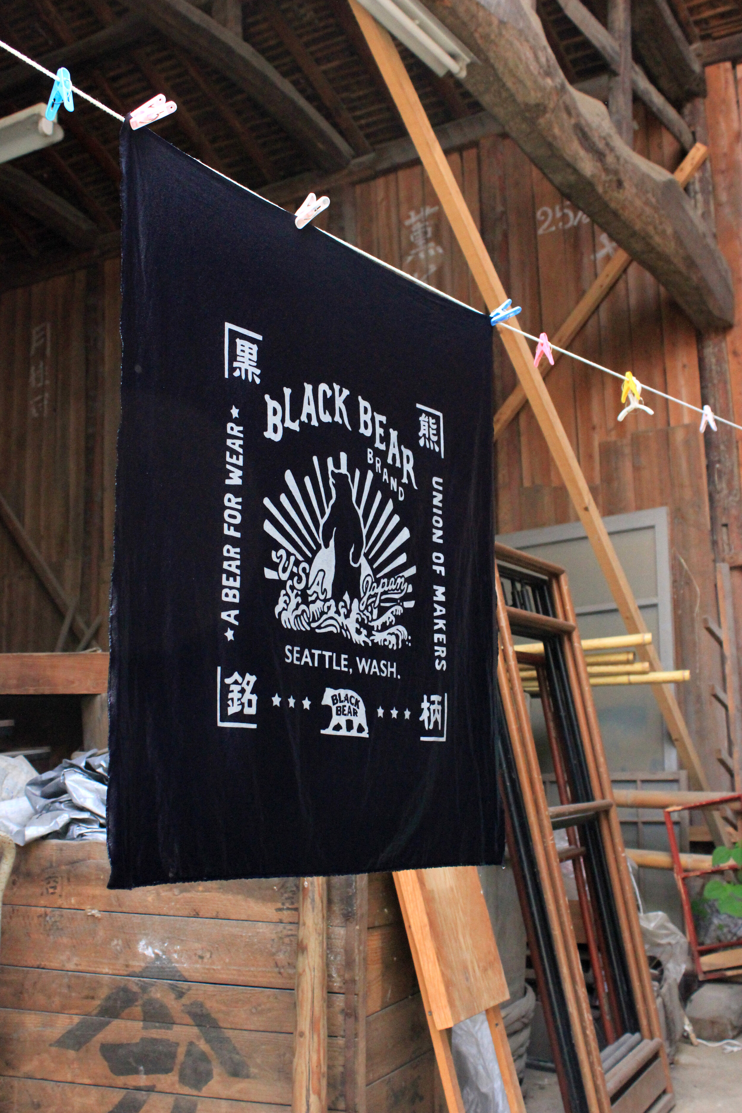 Black Bear Brand Heirloom ~ Organic Indigo Bandana collaboration
