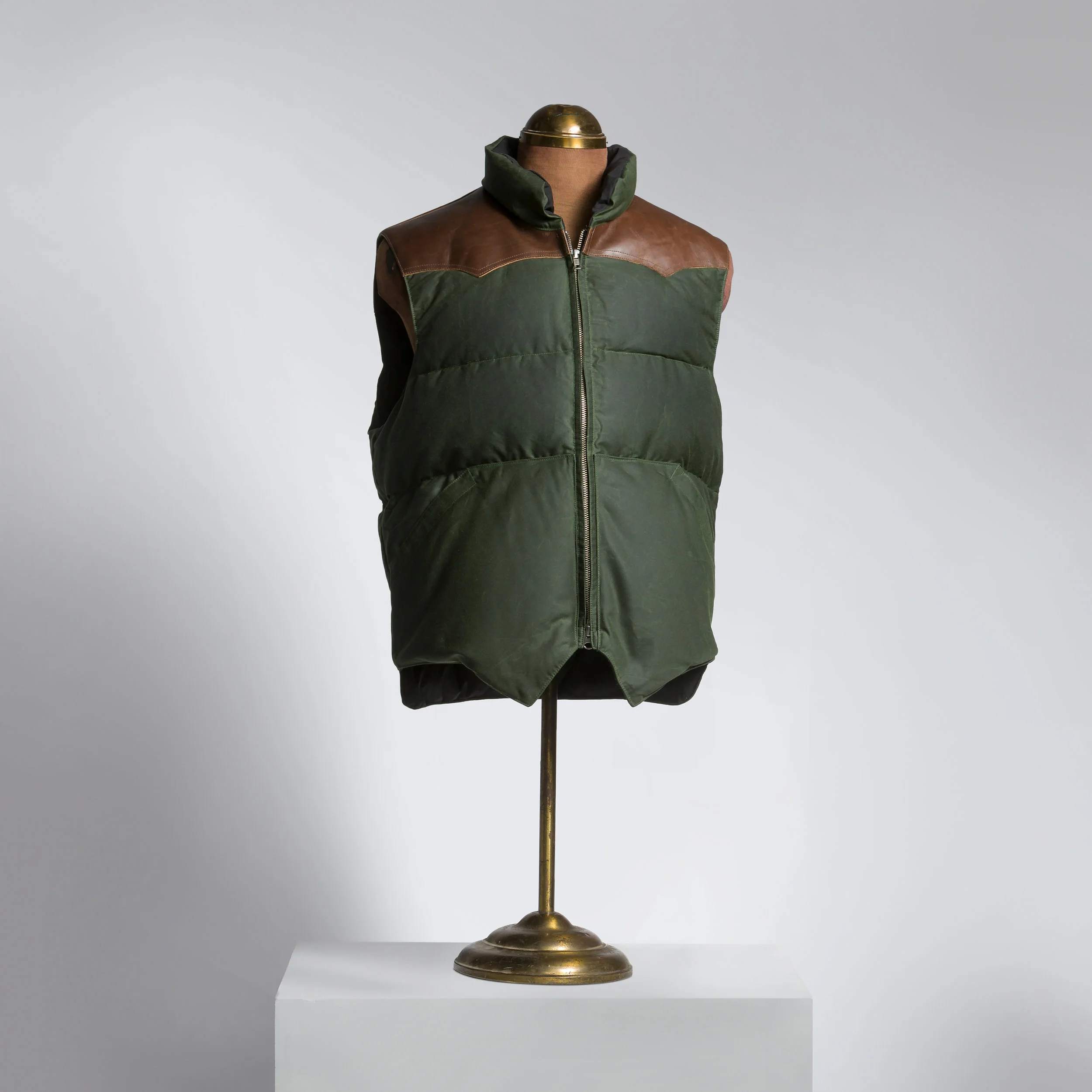 western puffer vest