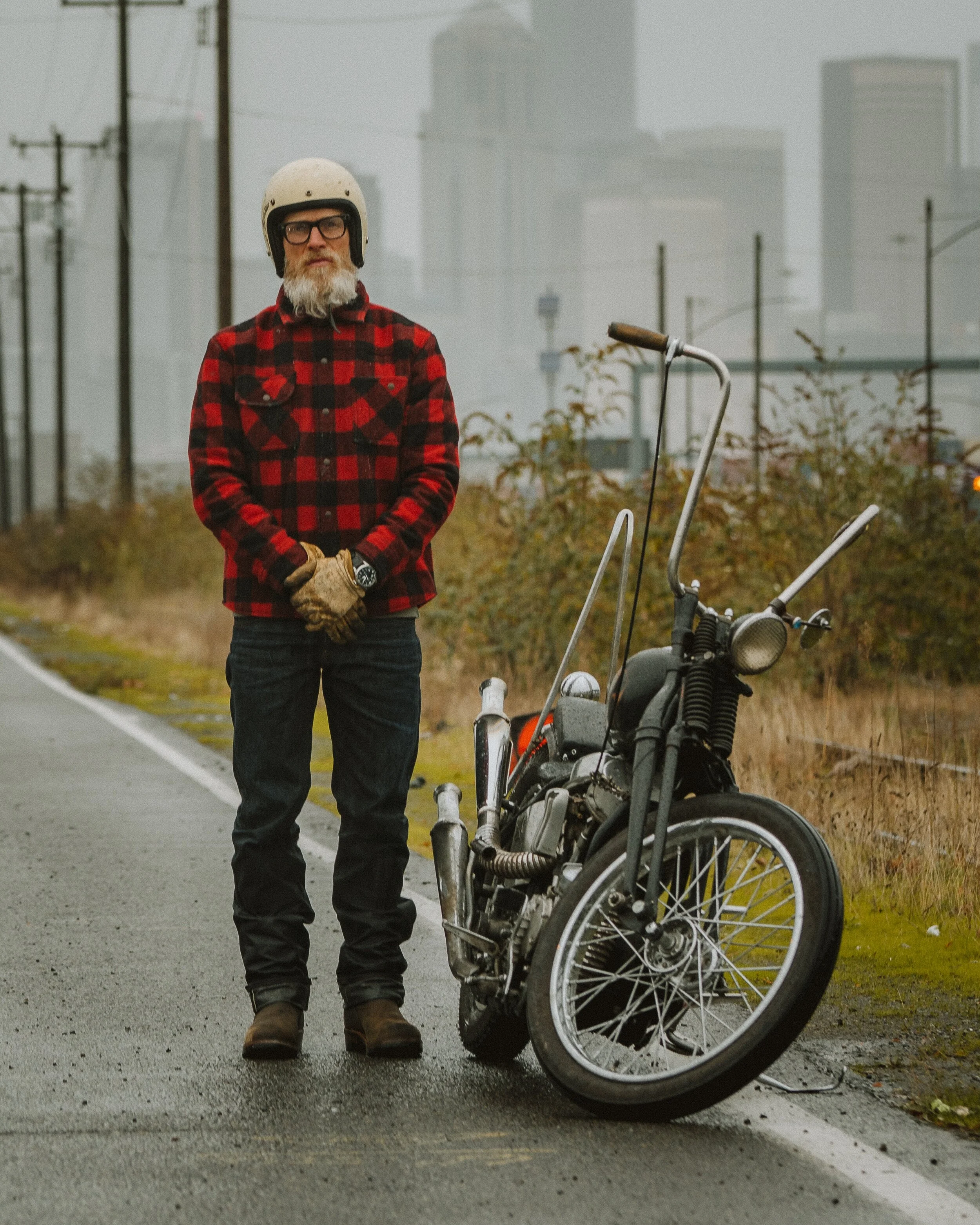 buffalo plaid wool jacket