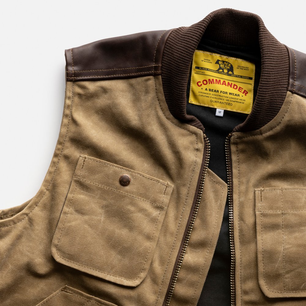 Hunter Green Wax Canvas Quilted by Hand - Ultimate Vest! — Black Bear  Brand
