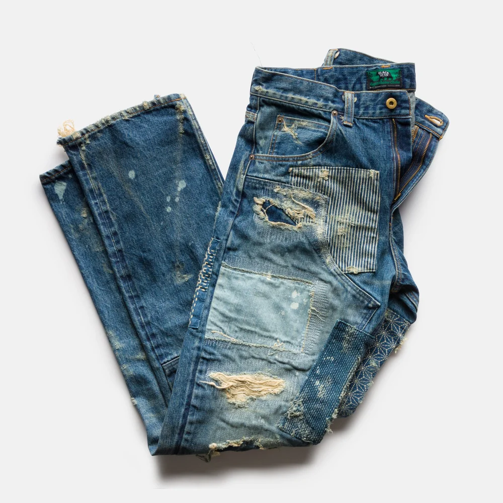 Black Bear Brand BORO Double Front Jeans — Black Bear Brand