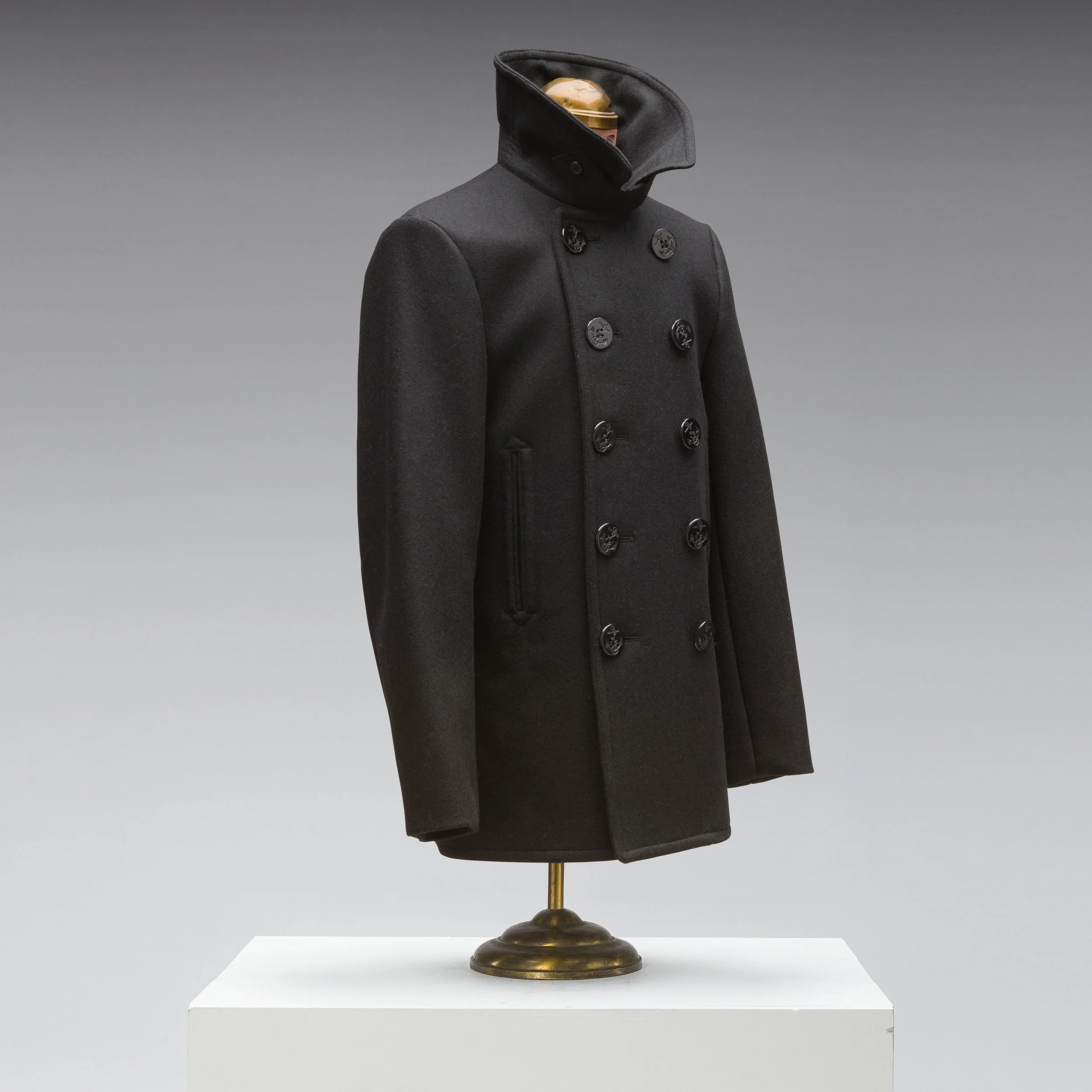 ORIMI UNIFORM PEA COAT ブラック Black Bear Brand PEACOAT — Black 